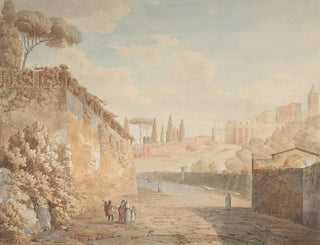 Jean Thomas Thibault - A Road below the Villa dEste at Tivoli.webp