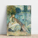 Reproduktion av målningen Jeanne Fourmanoir sur le Lac - Berthe Morisot