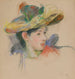 Jeanne Pontillon i hatt - Berthe Morisot — vy av konstverket
