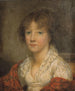 ung flickas porträtt - Jeanne-Philiberte Ledoux — vy av konstverket