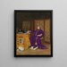 La Colère de l'évêque - Jehan Georges Vibert — inramlat konstverk på väggen