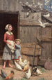 La Colombe blanche - Jennie Augusta Brownscombe — vy av konstverket