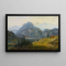 Vue de Giesbach au lac de Brienz avec Interlaken et les montagnes du Jura - Jens Peter Müller — inramlat konstverk på väggen