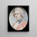 George IV 1762-1830, Storbritanniens och Irlands samt Hannoverns kung när han var prins av Wales - Jeremiah Meyer — inramlat konstverk på väggen