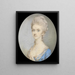 Portrait d'une dame - Jeremiah Meyer — inramlat konstverk på väggen