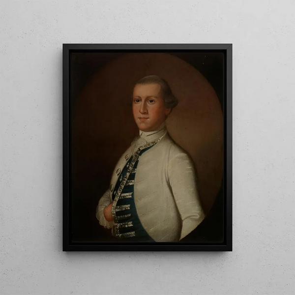 Kapten William Richardson - Jeremiah Theus — inramlat konstverk på väggen