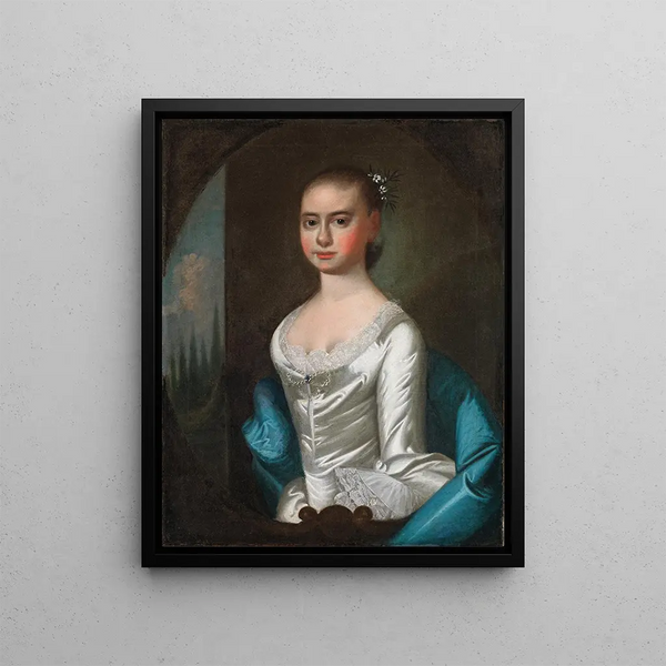 Polly Ouldfield de Winyah - Jeremiah Theus — inramlat konstverk på väggen