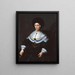 Porträtt av Maria Salome von Stalburg 1602-1646 maka till Johann Maximilian zum Jungen - Jeremias van Winghe — inramlat konstverk på väggen