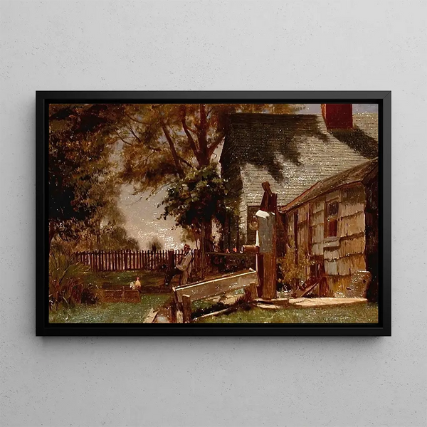 Jervis McEntee - Old House On Long Island.webp