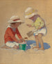 Bygga ett sandslott - Jessie Willcox Smith — vy av konstverket