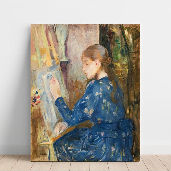 Jeune Fille Écrivant - Berthe Morisot | Reproduction Tableau Décoration murale affiche copie