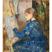 Reproduktion av målningen av ung flicka som skriver - Berthe Morisot