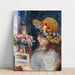 Reproduktion av målningen av en ung flicka som läser - Pierre-Auguste Renoir