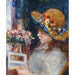 Reproduktion av målningen av en ung flicka som läser - Pierre-Auguste Renoir