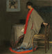 Ung kvinna i kimono - Alfred Henry Maurer — vy av konstverket