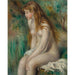 Reproduktion av målningen Ung flicka i badet - Pierre-Auguste Renoir