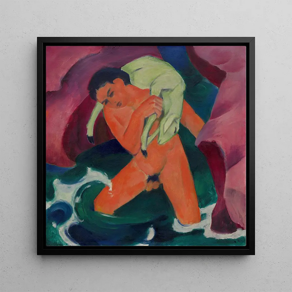Jeune garçon avec un agneau, Le Bon Pasteur - Franz Marc