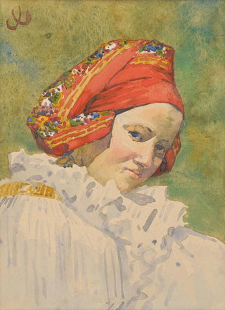 Joa prka - Head of a Moravian Girl.webp