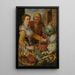 Vendeuse de légumes - Joachim Beuckelaer — inramlat konstverk på väggen