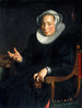 Portrait de Christina Wtewael Van Halen - Joachim Wtewael — vy av konstverket