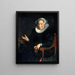 Portrait de Christina Wtewael Van Halen - Joachim Wtewael — inramlat konstverk på väggen