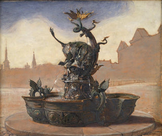 Joakim Skovgaard - Sketch For Dragespringvandet The Dragon Fountain.webp