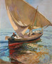 Sentier de pêche de Valence Départ en mer Valence - Joaquín Sorolla — vy av konstverket