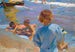 Barn på stranden i Valencia - Joaquín Sorolla — vy av konstverket