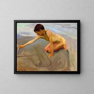 Joaqun Sorolla - Drawing in the Sand.webp