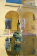 Vattenspegel av Charles V Alcazar Sevilla - Joaquín Sorolla — vy av konstverket
