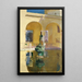 Vattenspegel av Charles V Alcazar Sevilla - Joaquín Sorolla — inramlat konstverk på väggen