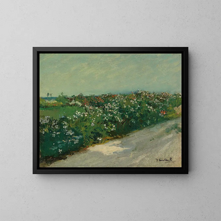 stranden vid Malvarrosa - Joaquín Sorolla — inramlat konstverk på väggen