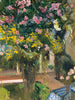 Lauriers roses dans la cour de la maison des artistes - Joaquín Sorolla — vy av konstverket