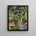 Lauriers roses dans la cour de la maison des artistes - Joaquín Sorolla — inramlat konstverk på väggen