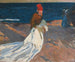 Ramassant la voile, plage de Valence - Joaquín Sorolla — vy av konstverket