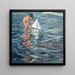 Le petit bateau à voile - Joaquín Sorolla — inramlat konstverk på väggen