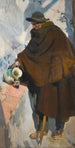Vieux Castillan se servant du vin Le vieil homme de Castille - Joaquín Sorolla — vy av konstverket