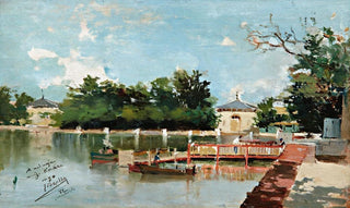 Joaqun Sorolla - Vista Del Embarcadero Del Parque Del Retiro View Of The Jetty In The Retiro Gardens Madrid.webp