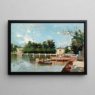 Joaqun Sorolla - Vista Del Embarcadero Del Parque Del Retiro View Of The Jetty In The Retiro Gardens Madrid.webp