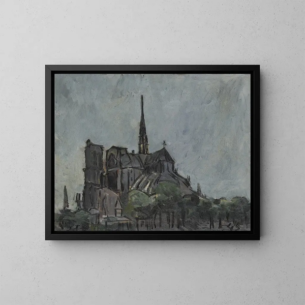 Notre-Dame - Joaquín Torres-García — inramlat konstverk på väggen