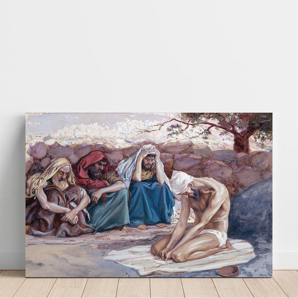 Job et ses trois amis - James Tissot | Reproduction Tableau Décoration murale affiche copie
