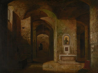La crypte de la basilique San Martino ai Monti à Rome - Jodocus Sebastiaen van den Abeele — vy av konstverket