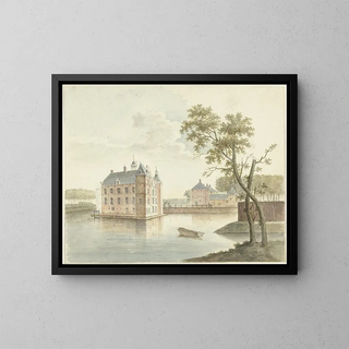 Johan Antonie Kaldenbach - Gezicht op onbekend kasteel.webp