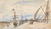 Embarcadère à Honfleur - Johan Barthold Jongkind — vy av konstverket