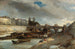 Bateau-Lavoir nära Pont-Neuf Paris - Johan Barthold Jongkind — vy av konstverket