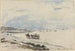 Chariot sur la plage à Étretat - Johan Barthold Jongkind — vy av konstverket