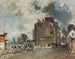 rivningsarbeten på Francs-Bourgeois-gatan Saint-Marcel - Johan Barthold Jongkind — vy av konstverket