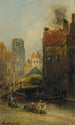Haagse Veere Rotterdam - Johan Barthold Jongkind — vy av konstverket
