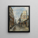 La Rue Saint-Jacques Paris - Johan Barthold Jongkind — inramlat konstverk på väggen