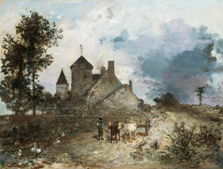 Le Château Nivre - Johan Barthold Jongkind — vy av konstverket
